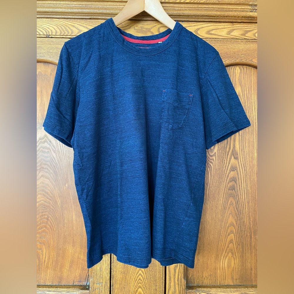 Tigre Brocante Japan made in Indigo 3 L M cotton jersey T shirt deep dark blue